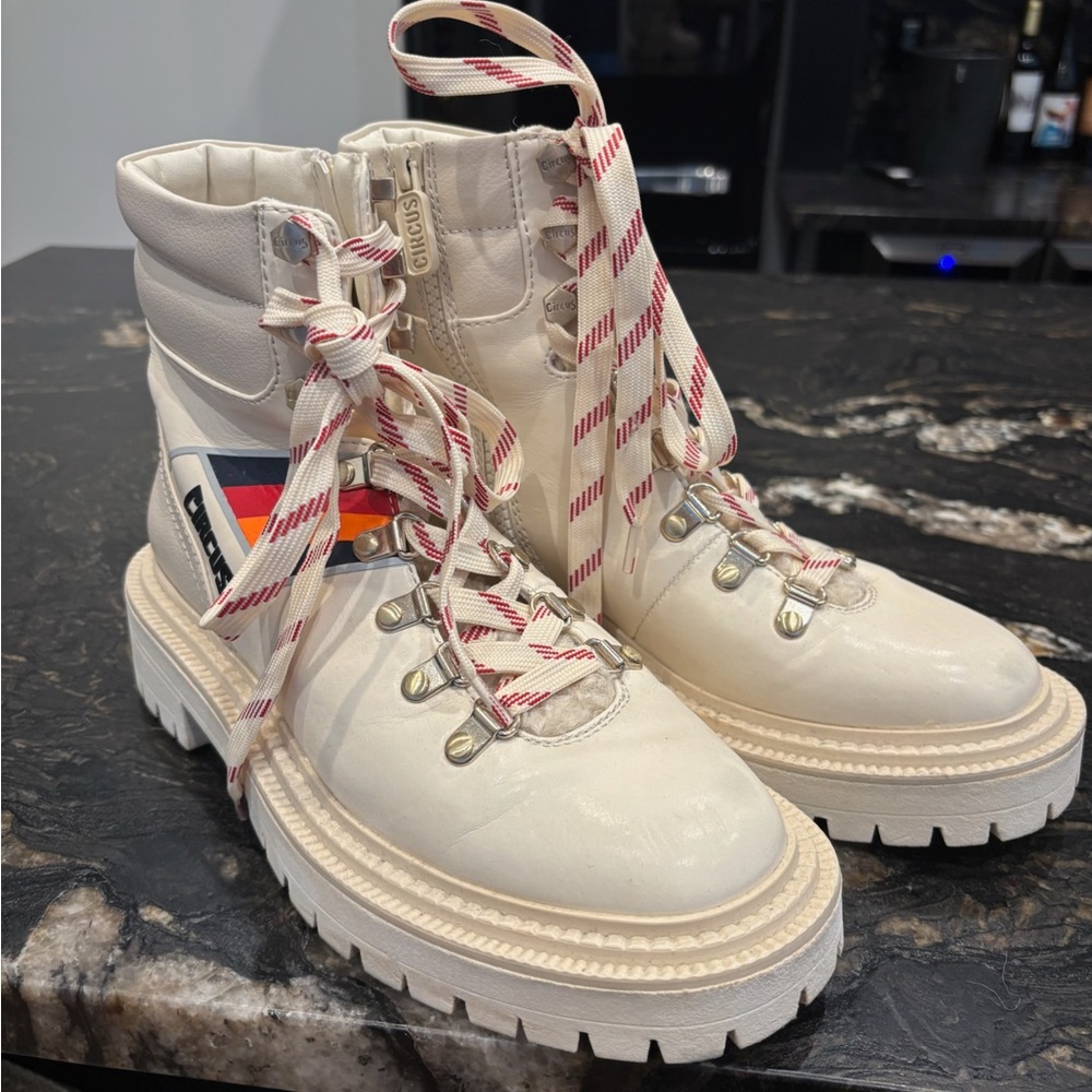 Sam Edelman Circus Cream Chunky Sole Winter Boot